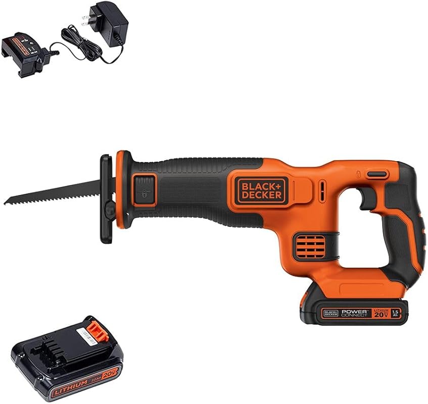BLACK+DECKER 20V MAX Cordless Reciprocating Saw Kit with BDCR20C Batte