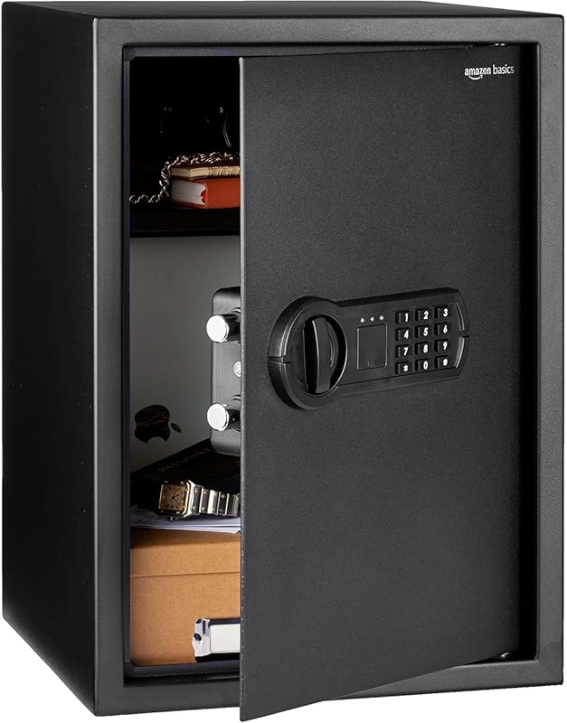 Amazon Basics Steel Security Safe with Electronic Keypad, 1.8 Cu Ft fo
