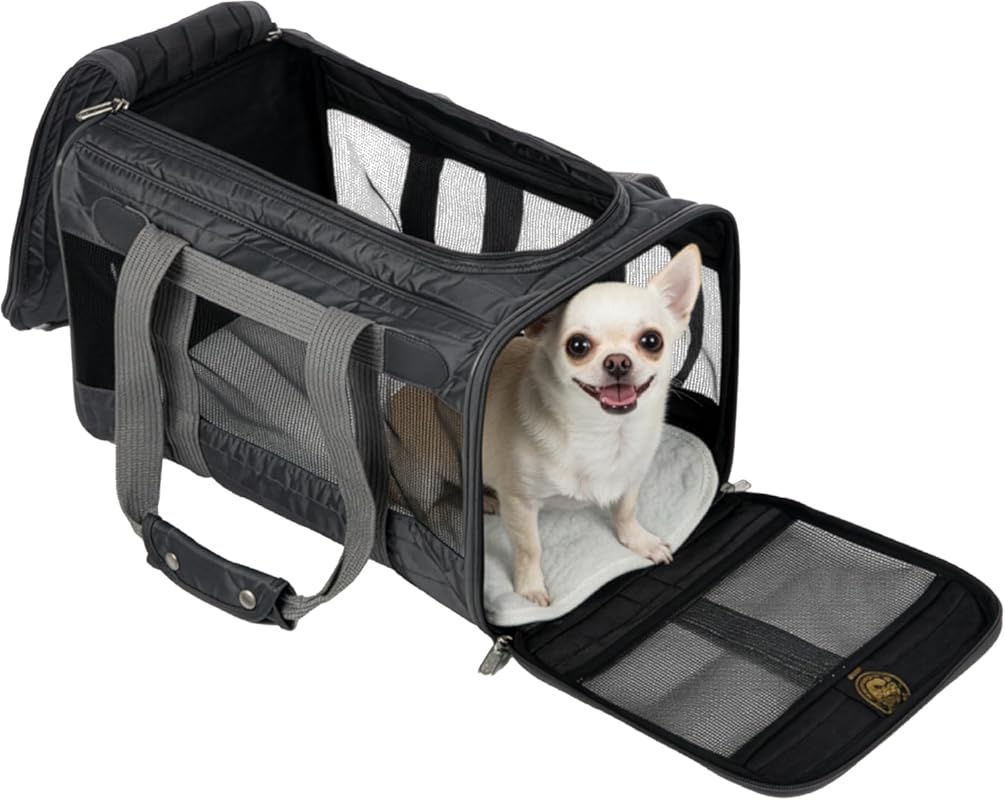 Sherpa Original Deluxe Airline Approved Pet Carrier, Medium Charcoal G
