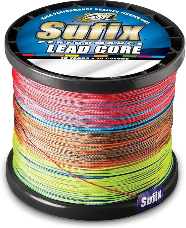 Sufix Performance Lead Core Fishing Line - 600 Yds with 10 Color Seque