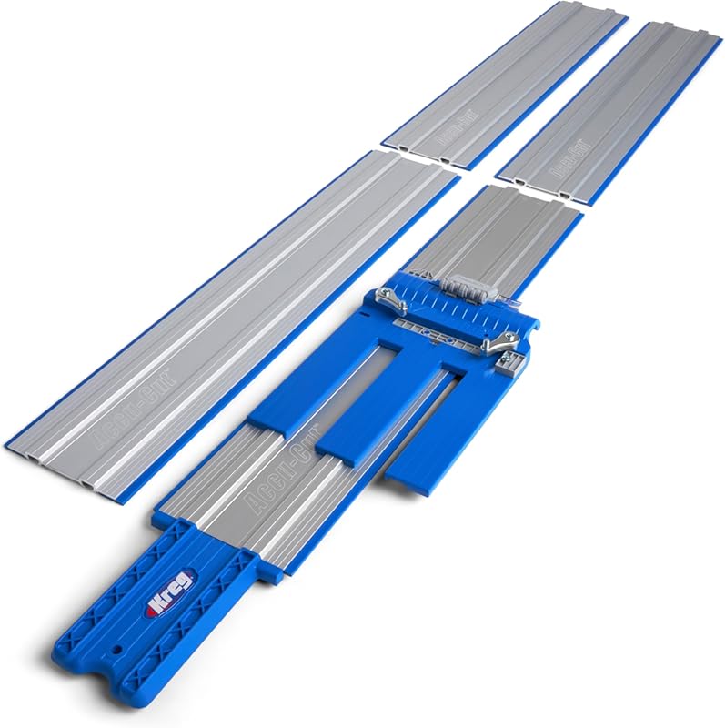 Kreg KMA3700 Accu-Cut XL Universal Track Saw Guide System 100in Cuts N