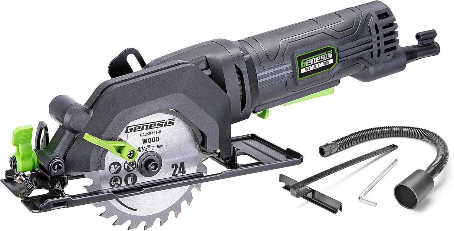 Genesis Mini Circular Saw 4.0 Amp 4-1/2