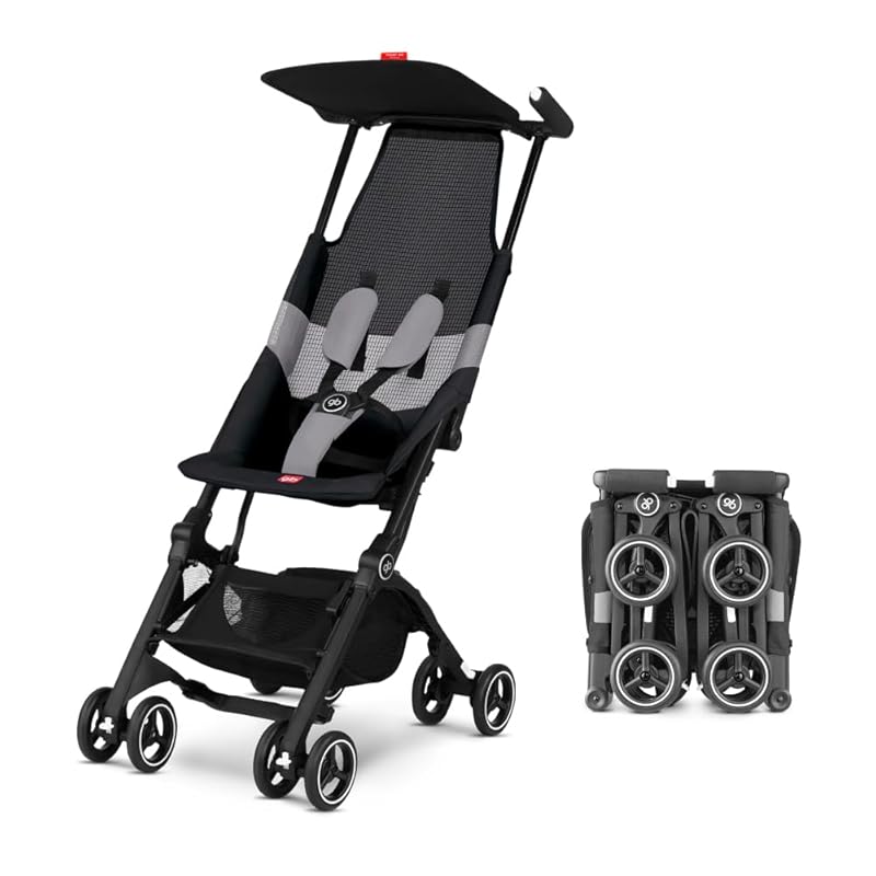 Ultra Compact Lightweight Travel Stroller with Breathable Fabric, All-