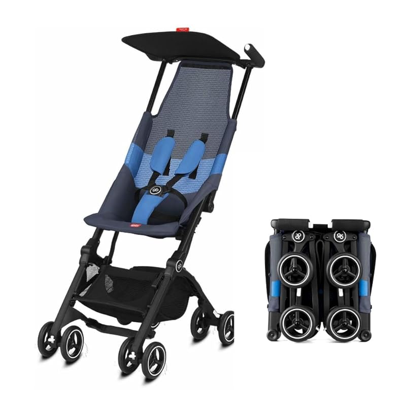 Ultra Compact Lightweight Travel Stroller with Breathable Fabric, All-