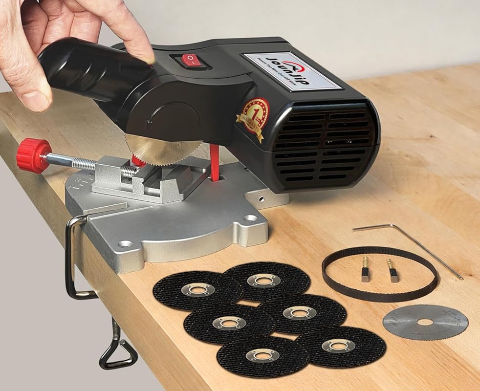 JOUNJIP Mini Miter Saw for Model Making & Arrow Shafts – Max Cut 1/2
