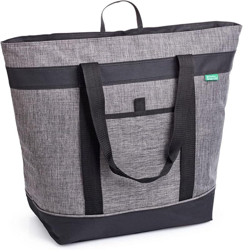 Jumbo Charcoal Insulated Collapsible Cooler Bag with HD Thermal Insula