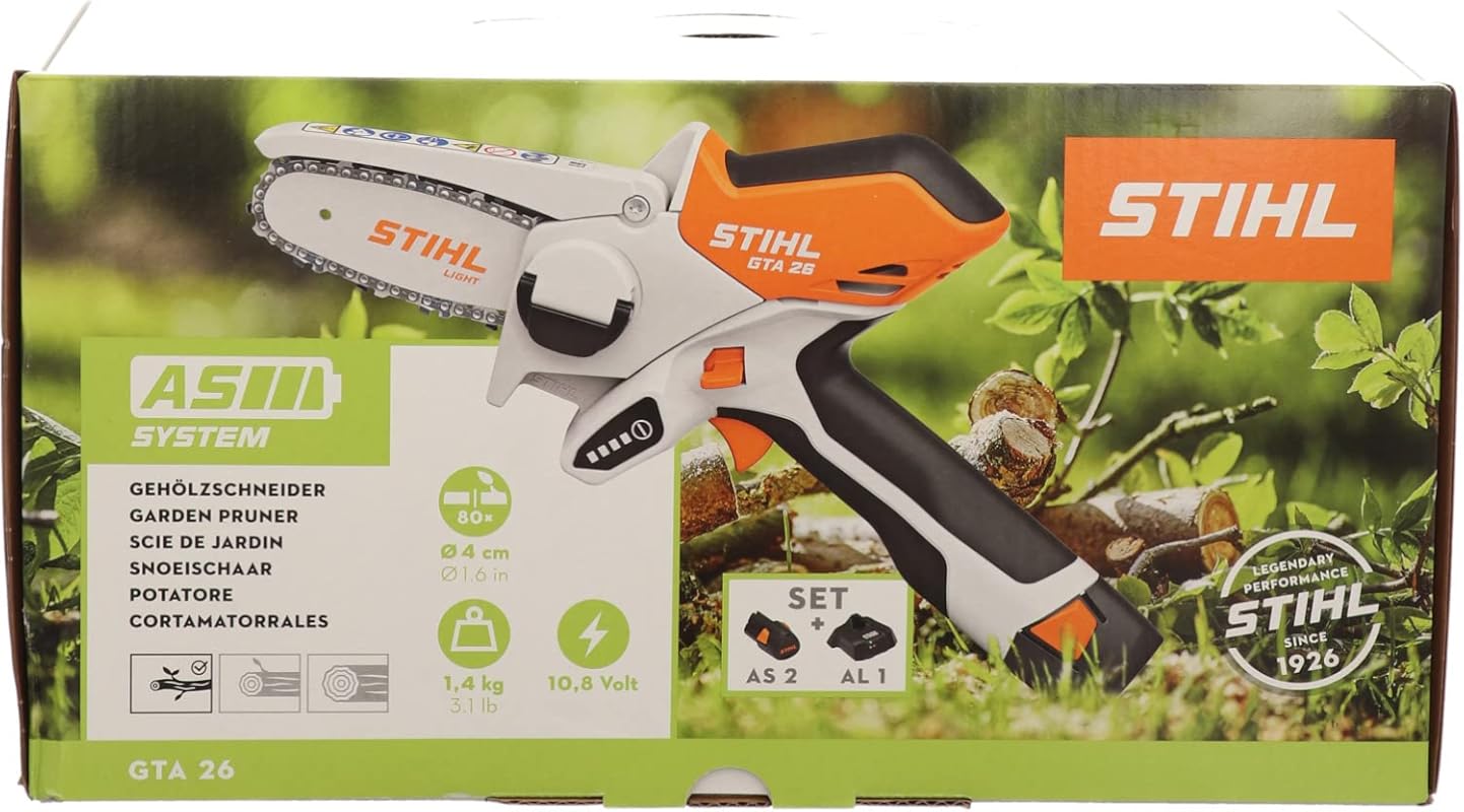 Stihl GTA 26 Battery Wood Cutter with AS 2 Battery AL 1 Charger Includ
