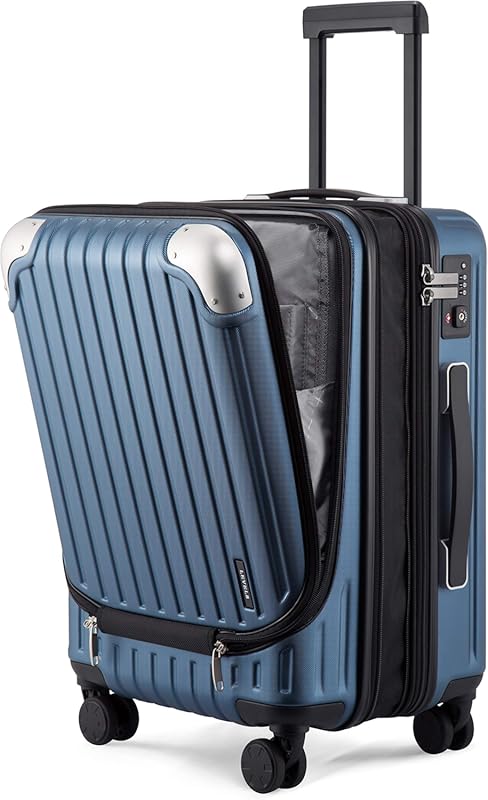 LEVEL8 Grace 20-Inch Expandable Hard Side Carry-On Luggage