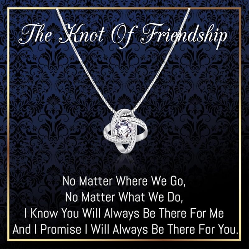 Sterling Silver Best Friend Necklace, 16+2