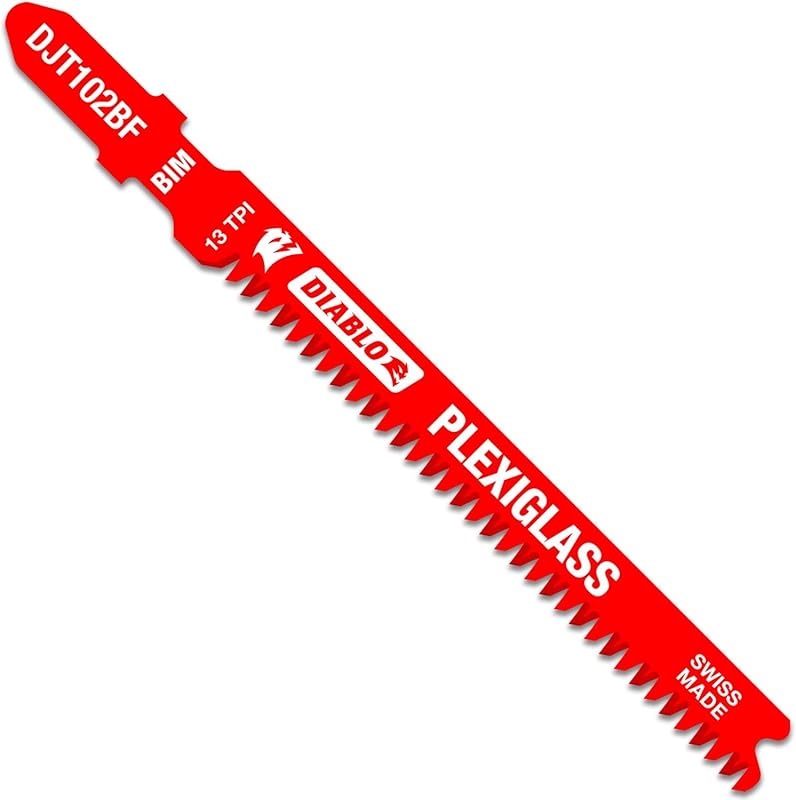 Diablo Bi-Metal Jig Saw Blades for Plexiglass - 5-Pack, 3-5/8