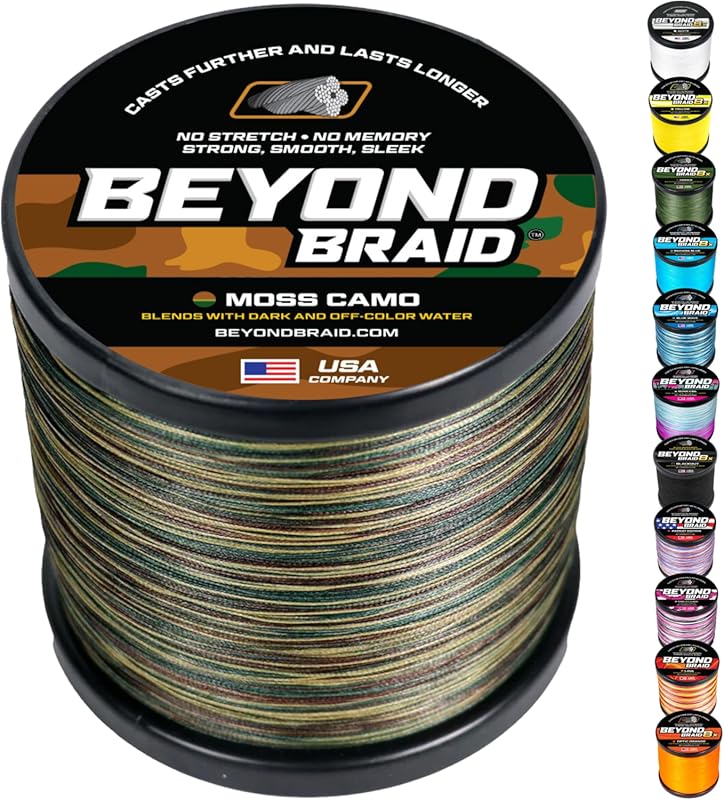 Beyond Braid Super Strong Abrasion Resistant Camo Braided Fishing Line