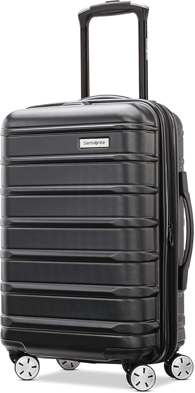 Samsonite Omni 2 Global Carry-On Spinner Luggage with USB Hub, Charcoa