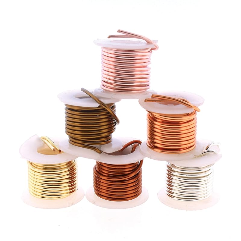 The Beadsmith Tarnish-Resistant Copper Jewelry Wire Assortment, 6-Pack