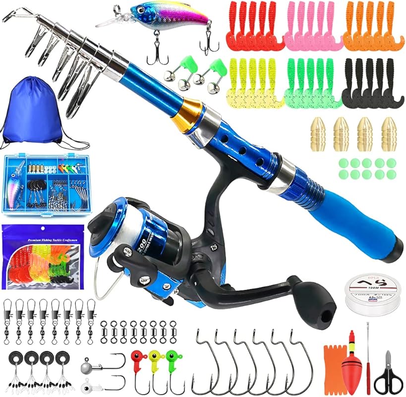 Kilitn Telescopic Kids Fishing Rod
