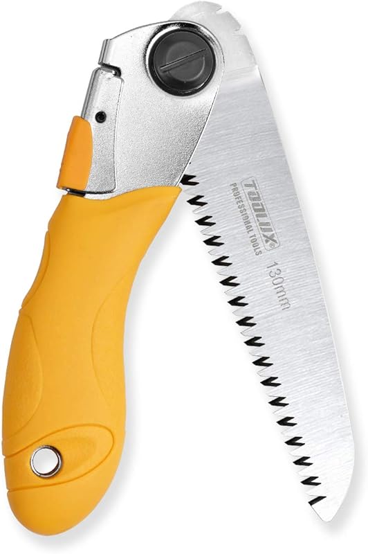 Toolux 5-Inch Folding Pruning Saw with SK5 Steel Blade for Smooth Outd
