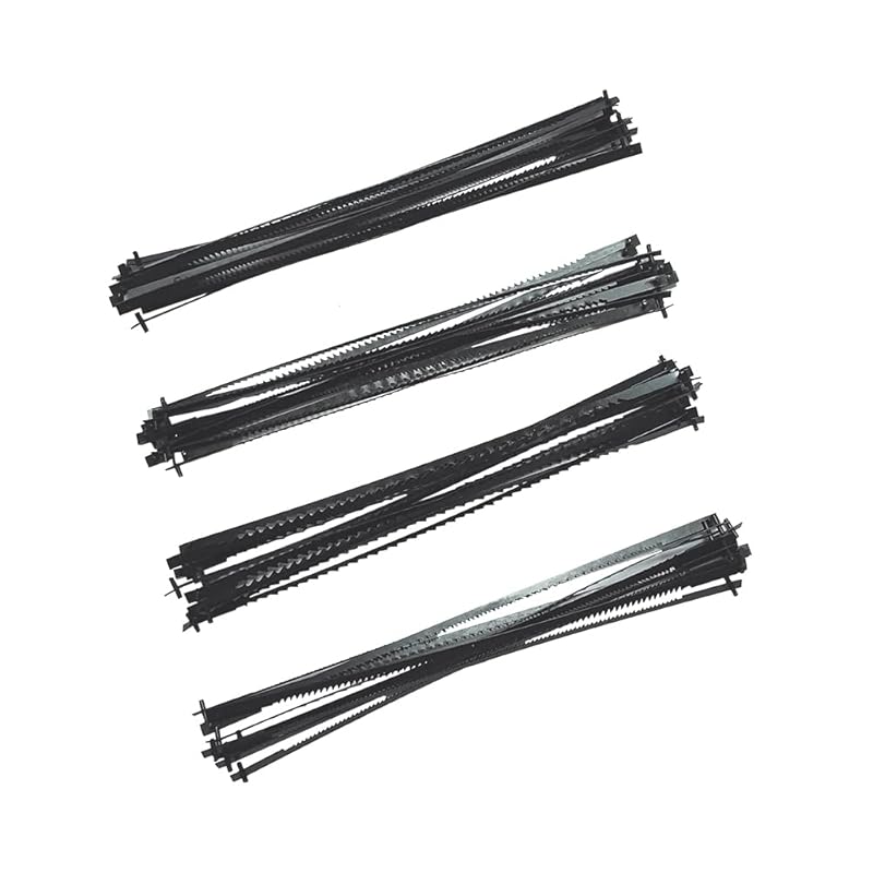 FOXBC 48-Pack High Carbon Steel Scroll Saw Blades for Wen, Dremel & Mo