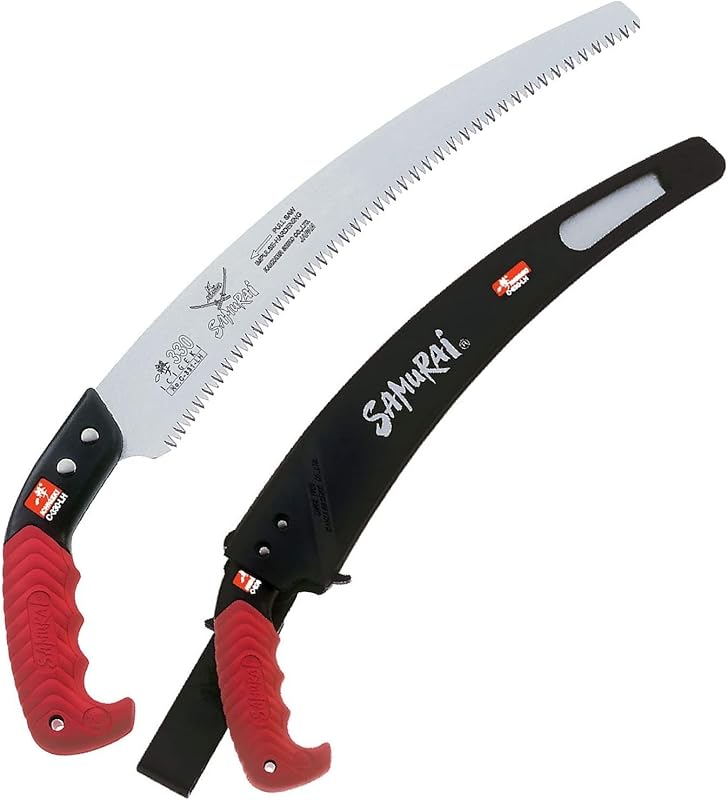 Kanzawa Samurai Ichigeki Pruning Saw 330mm with Ergo Grip and Sheath –