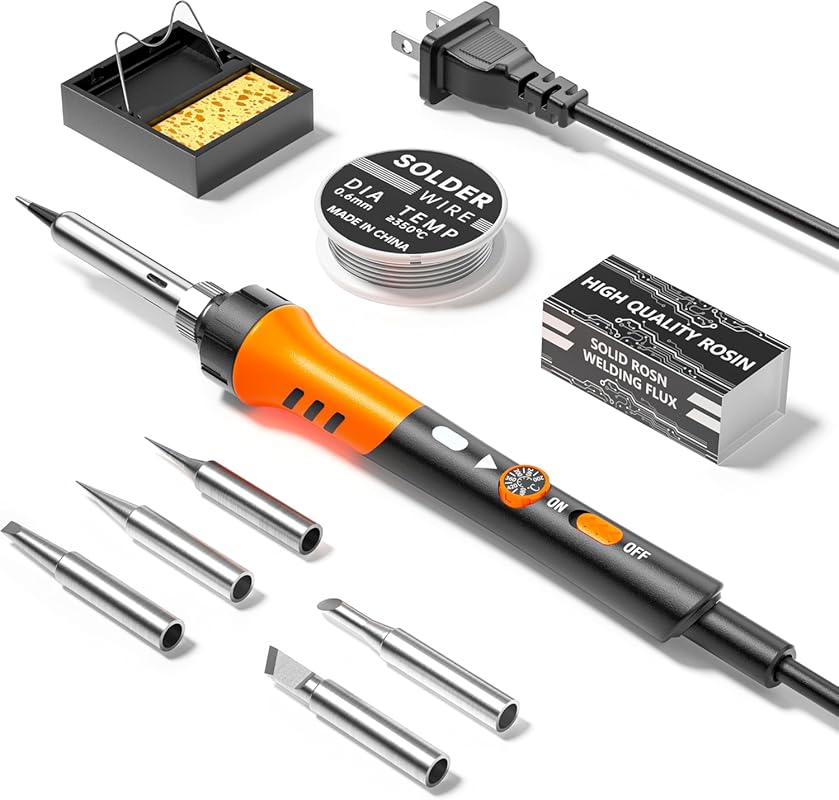 60W 9-in-1 Soldering Iron Kit