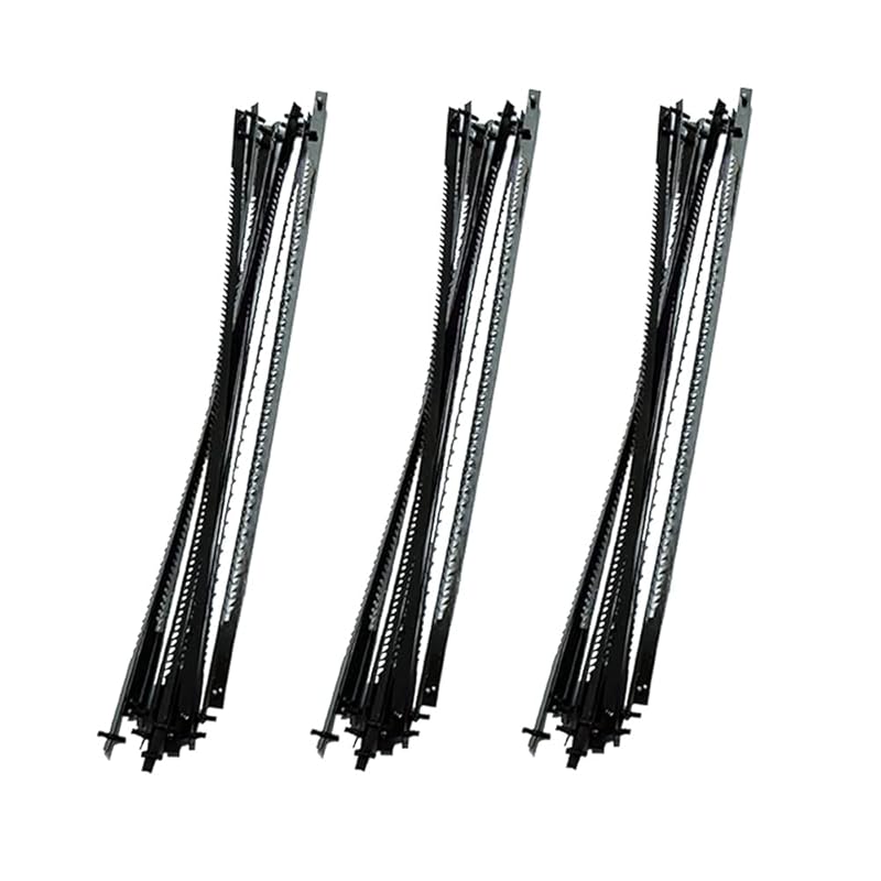 FOXBC 3-Inch Hobby Scroll Saw Blades – Pin End, 36 Pack (15/18/24 TPI)