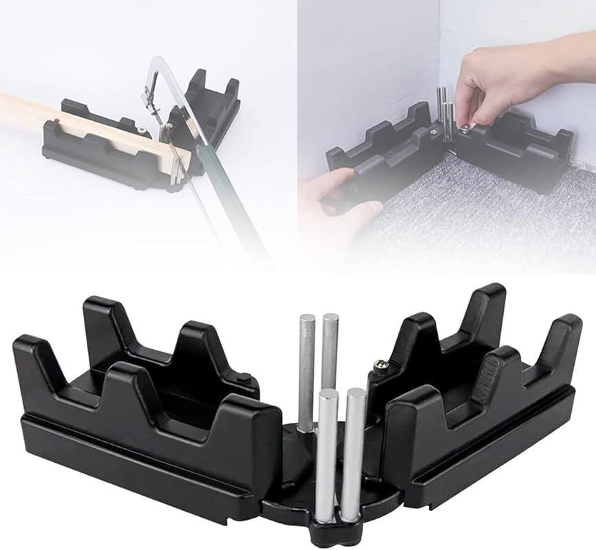 2-in-1 Mitre Measuring & Cutting Tool for Carpentry, Home Improvement,