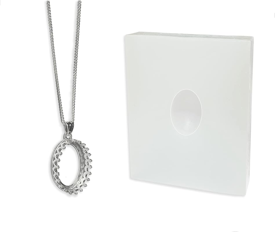 Milky Treasures Crown Necklace DIY Breastmilk Jewelry Making Kit, 925 