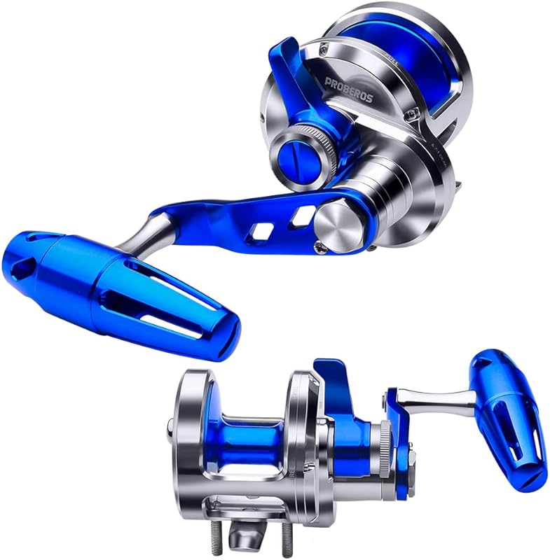 PROBEROS Conventional Trolling Reel with Lever Drag for Deep Sea & Off