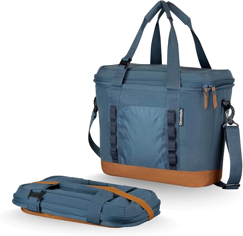 CleverMade Pacifica Medium Collapsible Leakproof Cooler Bag Holds 30 C