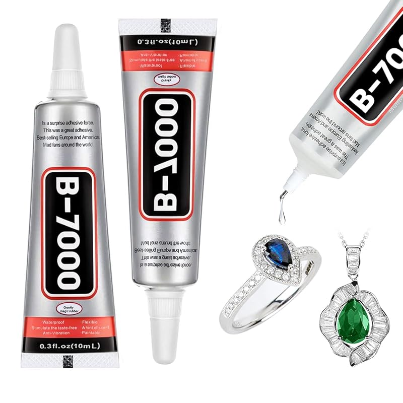 Strong Metal & Stone Jewelry Glue - 2PCS Bead Adhesive for Rhinestones