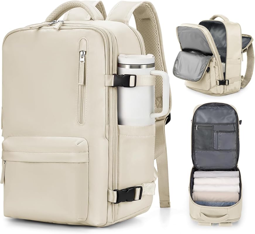 Expandable 35L Flight Approved Carry On Travel Backpack for Airplanes