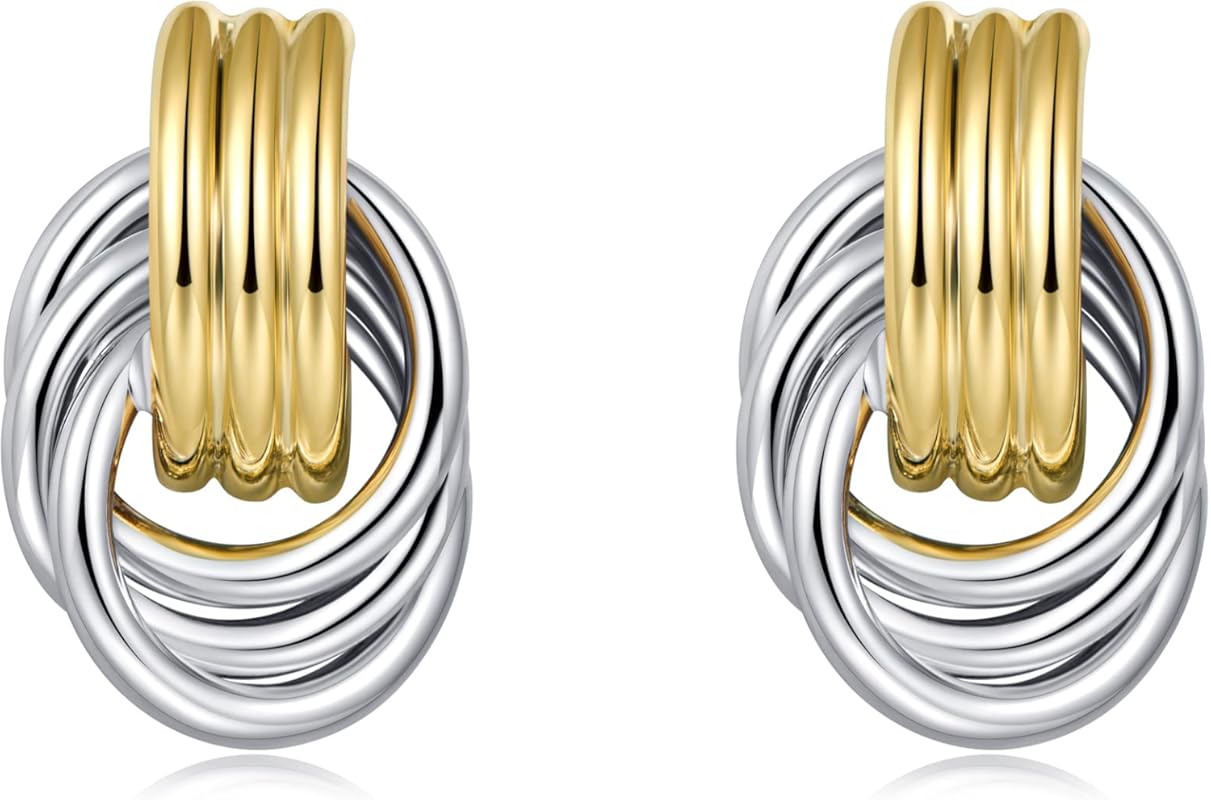 Hypoallergenic Gold Chain Dangle Earrings – Fashionable Jewelry Gift f