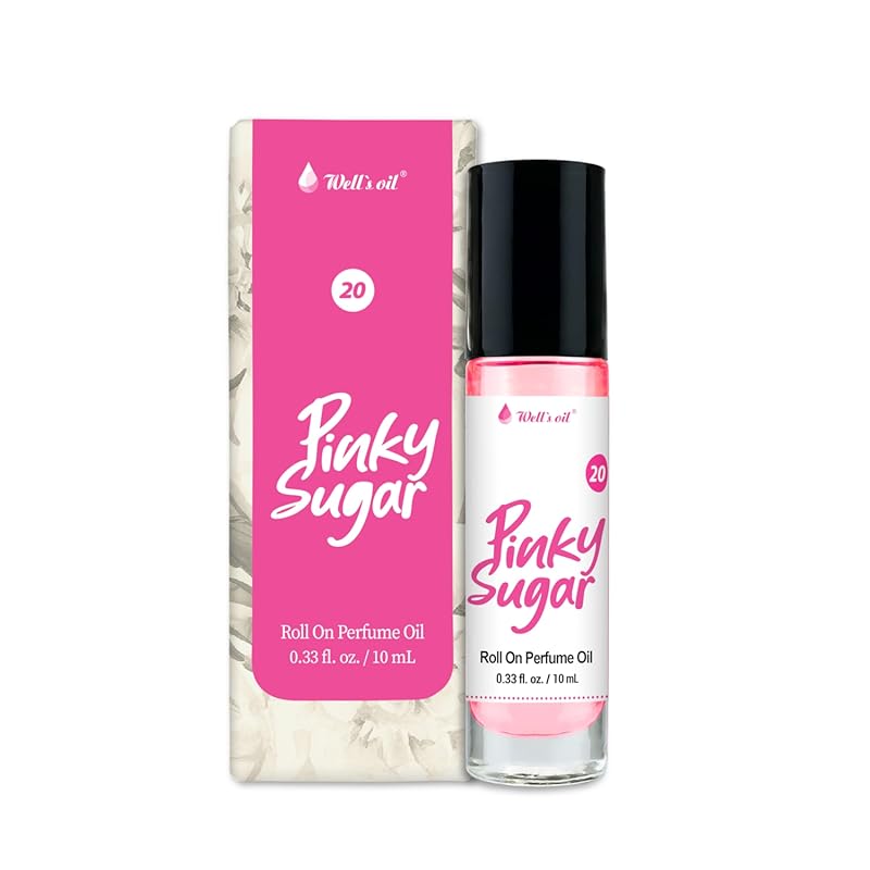 Well's Pinky Sugar Oil Roll-On Perfume Oil – Long-Lasting, Paraben-Fre