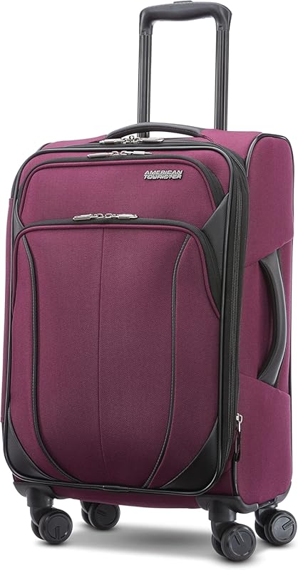 Expandable Softside Luggage with Spinner Wheels, Lightweight Carry-on,