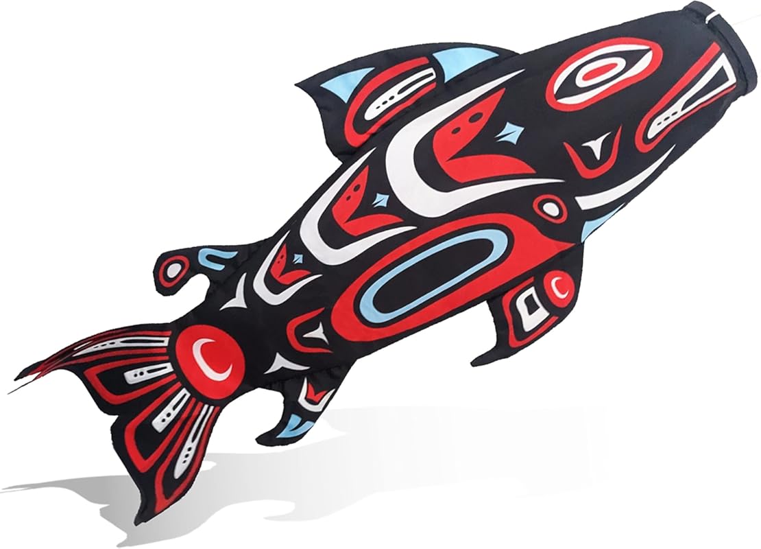 Madrona Brands Salmon Totem Windsock