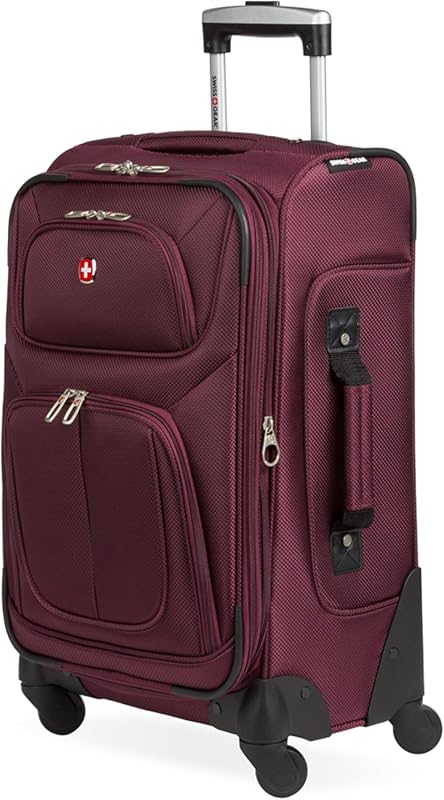 SWISSGEAR Sion 21-Inch Merlot Expandable Softside Spinner Luggage