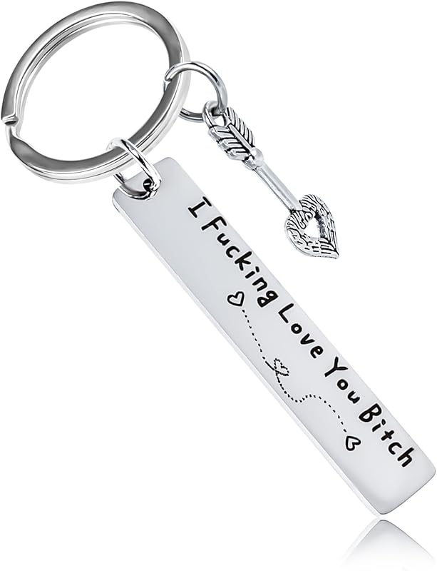 Stainless Steel Engraved Keychain for Best Friends,
