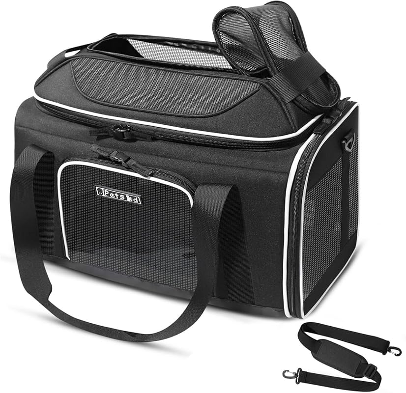 Petskd Expandable Airline Approved Pet Carrier 18x13x9.5