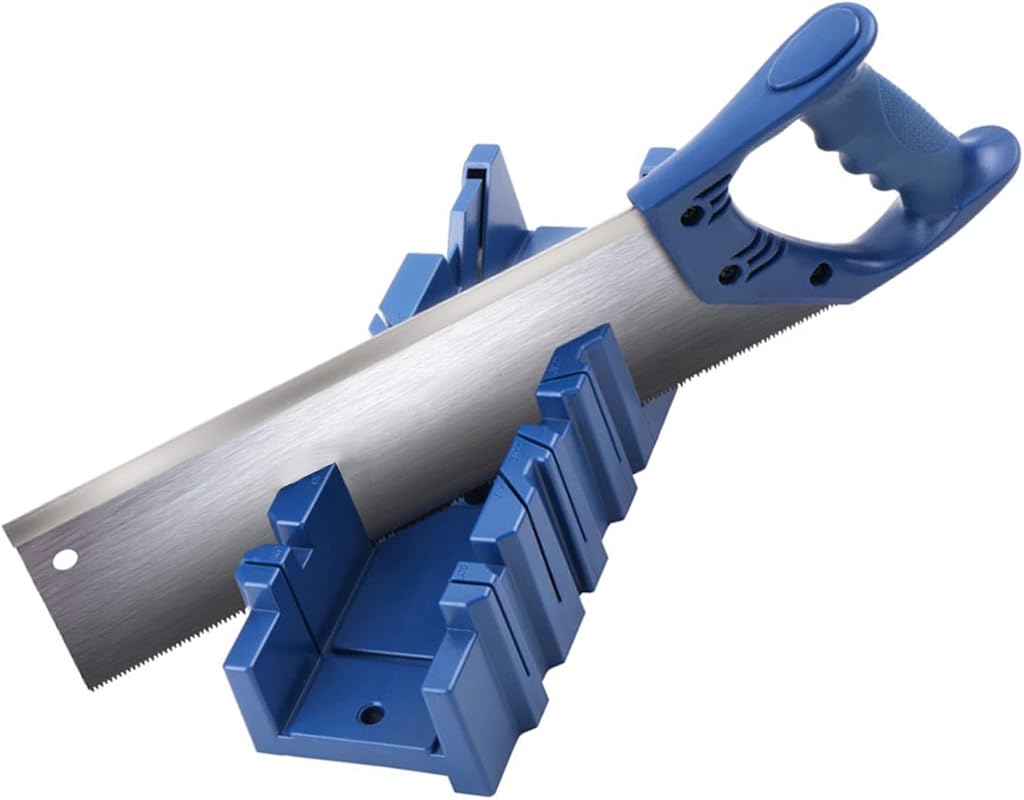 Garosa Adjustable Miter Box with 36cm Hand Saw for Precise 45° Woodwor