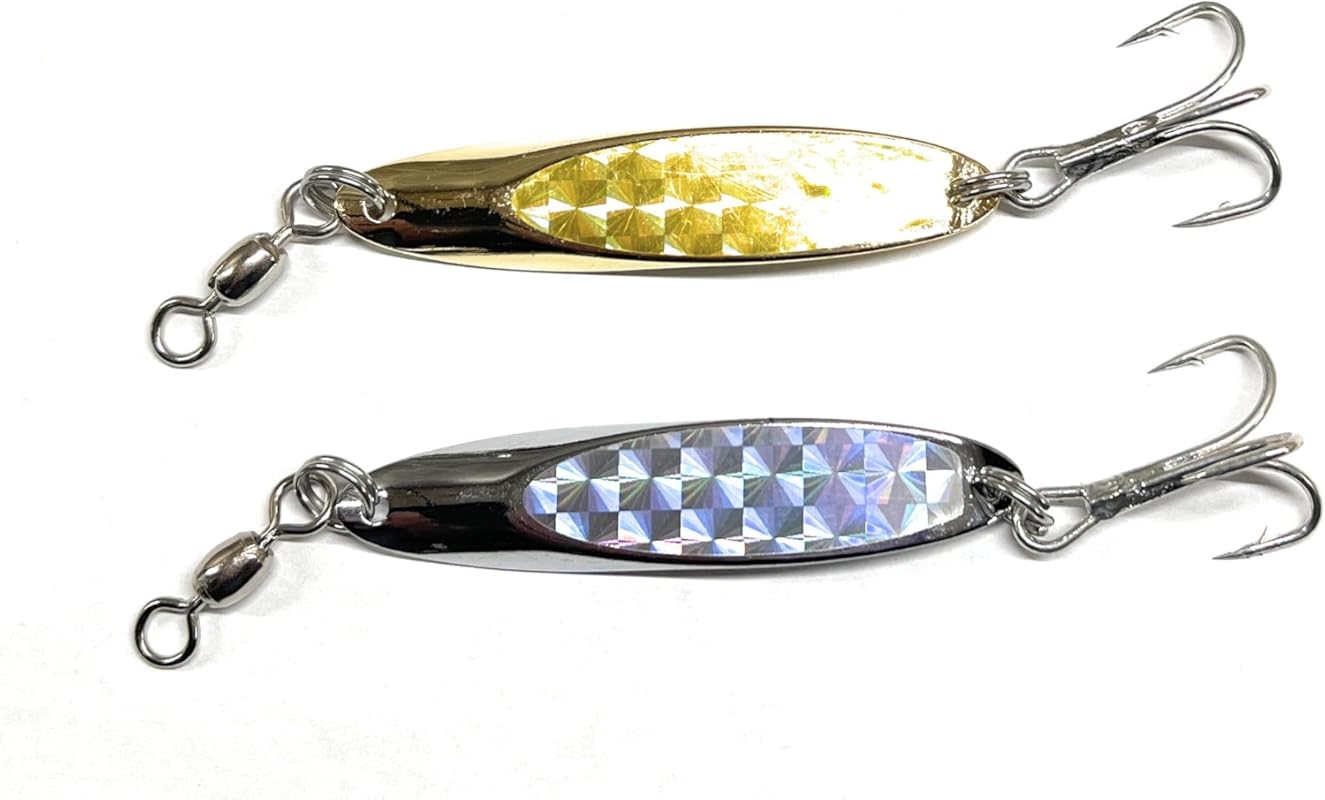 (2 Pack) Heavy Surf Casting Spoon Lure for Mackerel, Bluefish, Bonito 