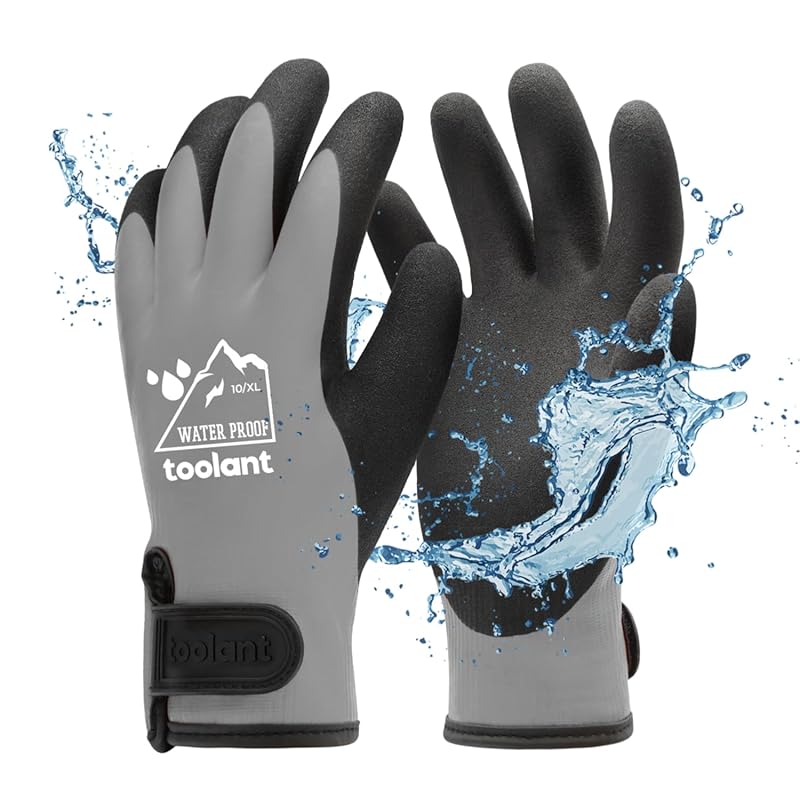toolant Waterproof Work Gloves for Freezing Weather & Gardening