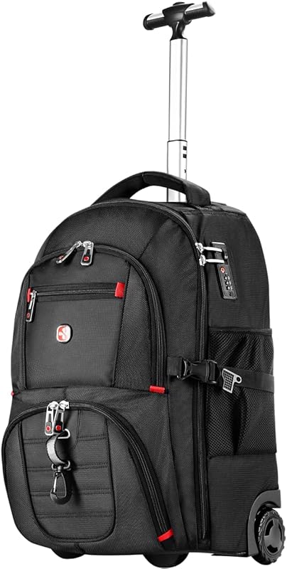 star cloud Water-Resistant Rolling Backpack with 17.3