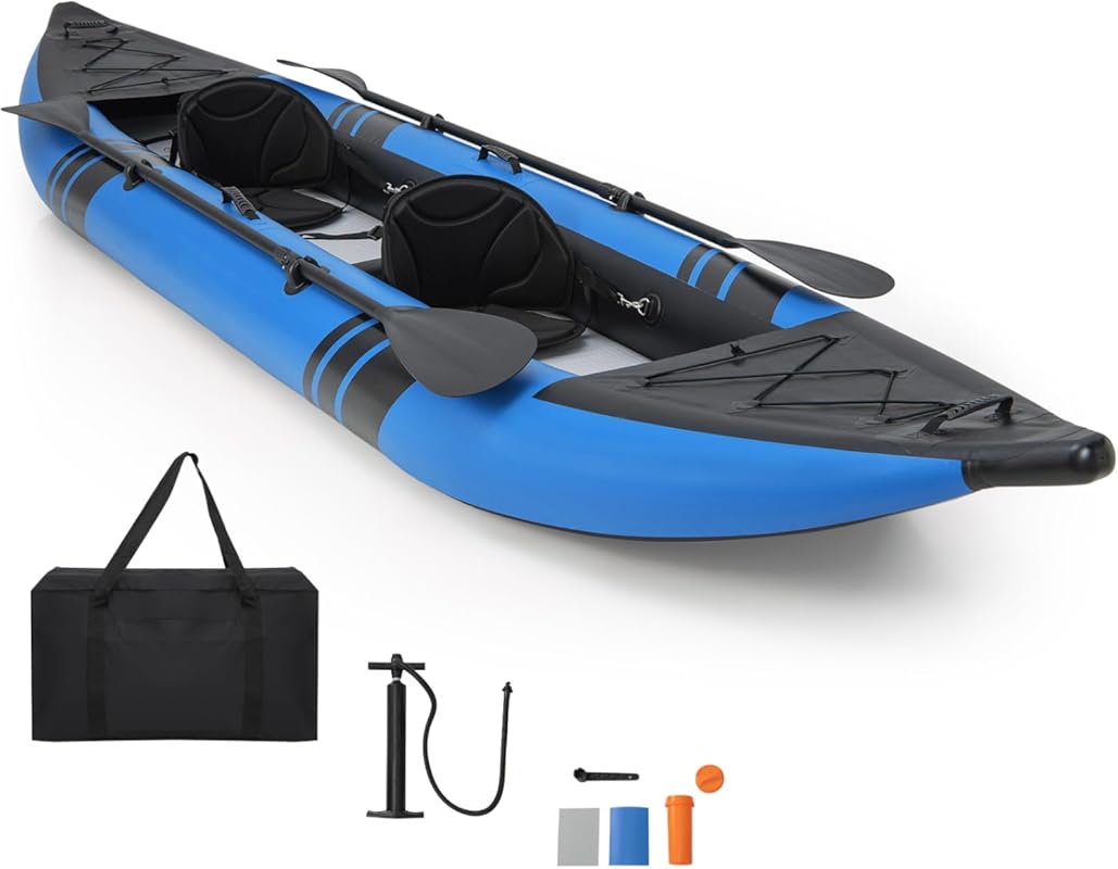 GYMAX Tandem Inflatable Kayak