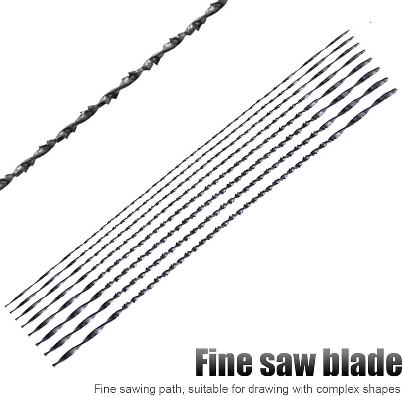 Precision Spiral Coping Saw with #1–#8 Blades for Jewelry, Metal & Woo