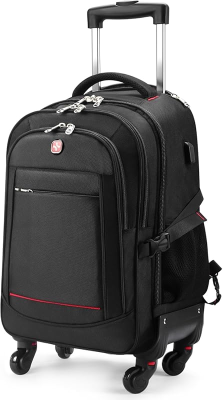 star cloud 4-Wheel 45L Water-Resistant Carry-On Roller Backpack for Bu
