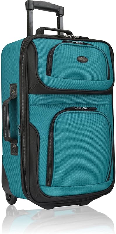 Teal Softside 2-Wheel Rolling Carry-On Suitcase by U.S. Traveler Rio