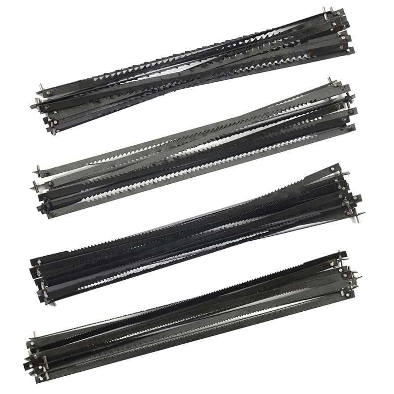 5-Inch Pin End Scroll Saw Blades, 48 Pack (24TPI, 18TPI, 15TPI, 10TPI)