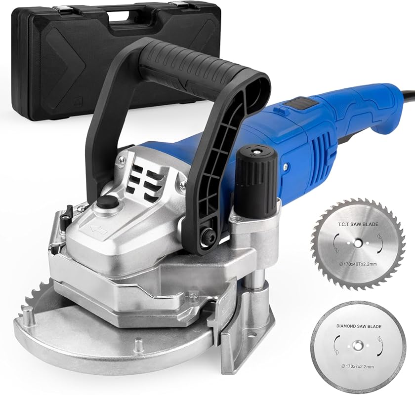 Heavy-Duty Undercut Saw Kit 1800W 2.5HP with Dual Blades for Wood & Ti