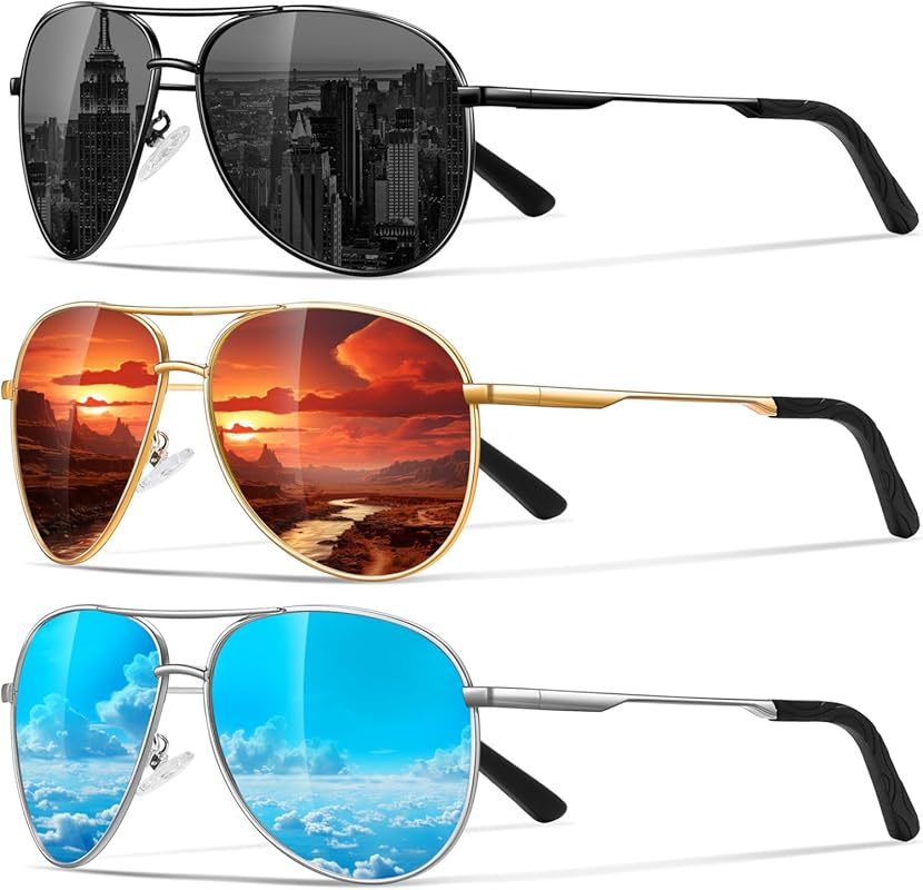 Eiuizah Polarized Aviator Sunglasses