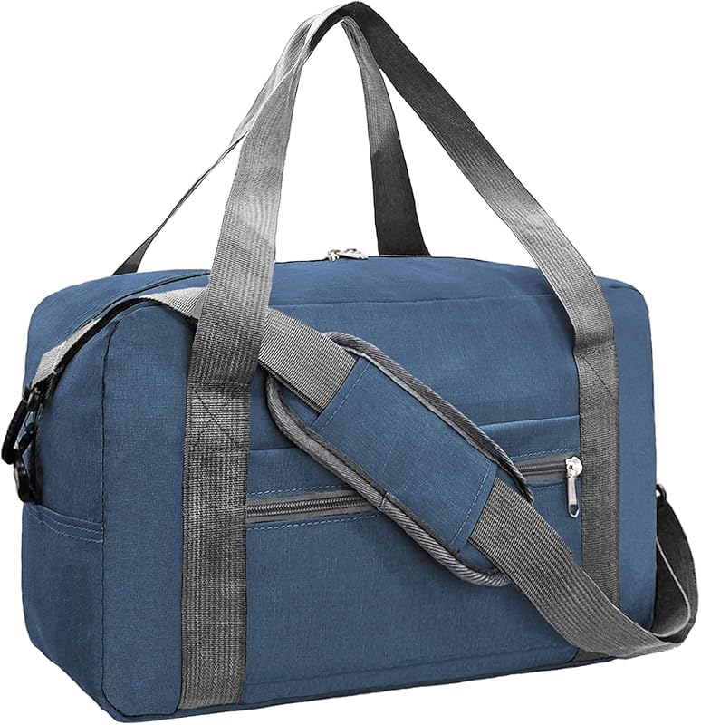 Navy 30L Spirit Airlines Travel Duffle Bag 18x14x8 Foldable Underseat 