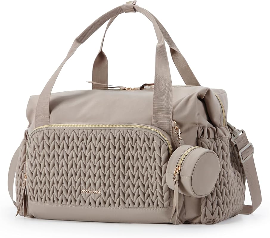 Mommore Diaper Bag Tote with Pacifier Case, Large Capacity Hospital Ba