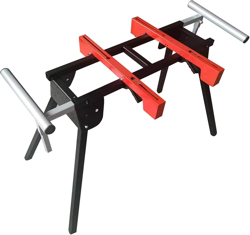 Heavy-Duty Steel Miter Saw Stand Portable Secure Workstation Compatibl
